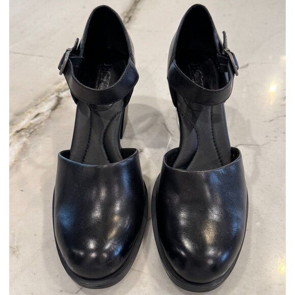 Born Haida Mary Jane Pump Black Leather Heels Size 8M BR0060603 - Picture 2 of 8
